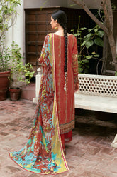 L-810 - 3PC Luxury Lawn Collection Mashaal By Ramsha